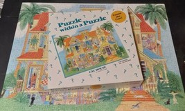 Cat House Vintage Jigsaw Puzzle Challenge Puzzle Within a Puzzle Complete - $69.79