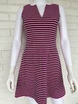 Lilly Pulitzer Dress Brielle Sleeveless Pink/Navy Striped XS - $27.09