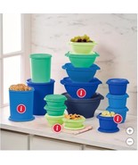 Tupperware Storage Container Set Blue Multicolor 32-Piece Heritage Colle... - $168.39 CAD