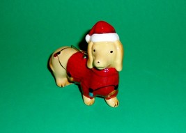 Ceramic Red Dachshund Dog Christmas Holiday Ornament - £12.35 GBP