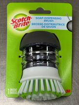 Scotch-Brite 4 in. W Medium Bristle Plastic Handle Soap Dispenser Dish B... - $9.95