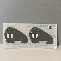 Vintage 1983 Cardesign Ark Animals Walrus Stickers - £11.74 GBP