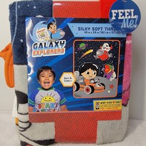 Ryans World Galaxy Explorers Silky Soft Kids Blanket Throw 40&quot; X 50&quot; NEW - $16.19 CAD