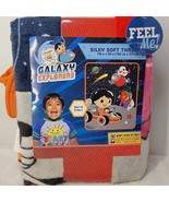 Ryans World Galaxy Explorers Silky Soft Kids Blanket Throw 40&quot; X 50&quot; NEW - $11.87