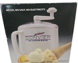 Donvier Premier Ice Cream Maker White 1-Quart with Original Box Hand Crank - $29.65