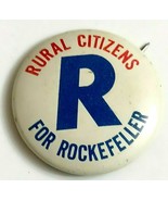 Rural Citizens for Rockefeller Political Pinback Button 1958 Nelson Gove... - $29.46 CAD