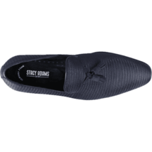 Stacy Adams Tazewell Plain Toe Tassel Tuxedo Shoes Slip On Navy 25343-410 image 3