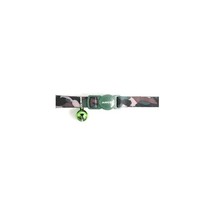 Camouflage Cat Collar with safety buckle Green  - $14.99 CAD