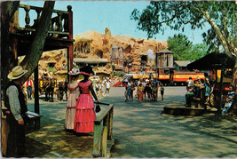 Vtg Postcard Morning Time at Calico Square Knotts Berry Farm and Ghost Town - £5.16 GBP