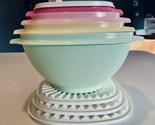 Tupperware® Heritage Square Bowl 8-piece Set Vintage Multicolor Pastels New - $65.44