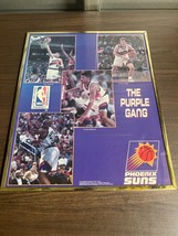 VTG 1990’s Phoenix Suns “The Purple Gang” NBA Mini-Poster - 16” x 20” - £31.71 GBP