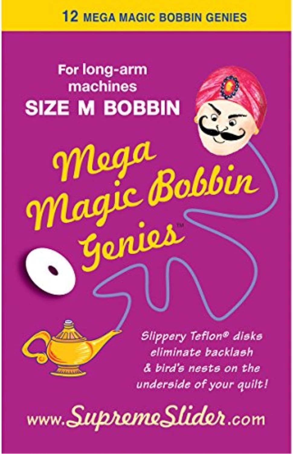 Mega Magic Bobbin Washer, 12 Count (Pack of 1), White - $27.10