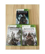 Xbox 360 Assassin’s Creed Game Lot Tested. III, Brotherhood, Revelations - $14.84