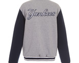 MLB New York Yankees  Reversible Full Snap Fleece Jacket JHD Embroidered... - $134.99