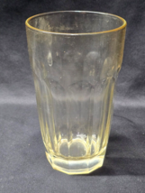 LUMINARC Citrine Tint 10 Panel Working 16 Ounce 5.5&quot; Drinking Glass - SI... - $12.08