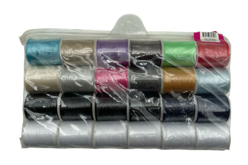 24 Full Size Assorted Spools of Thread Full Size 200 Yards Each - £13.93 GBP