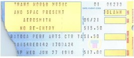 Vintage Aerosmith Ticket Stub June 27 1990 Saratoga Springs New York - £19.34 GBP