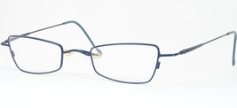 Vintage Moda Optica Mo 2117 Bi Matt Blue Rare Eyeglasses Glasses 44-22-143mm - $55.66