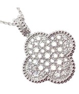 Van Cleef & Arpels Magic Alhambra 18k White Gold Diamond 1 Motif Long Necklace - $30,000.00