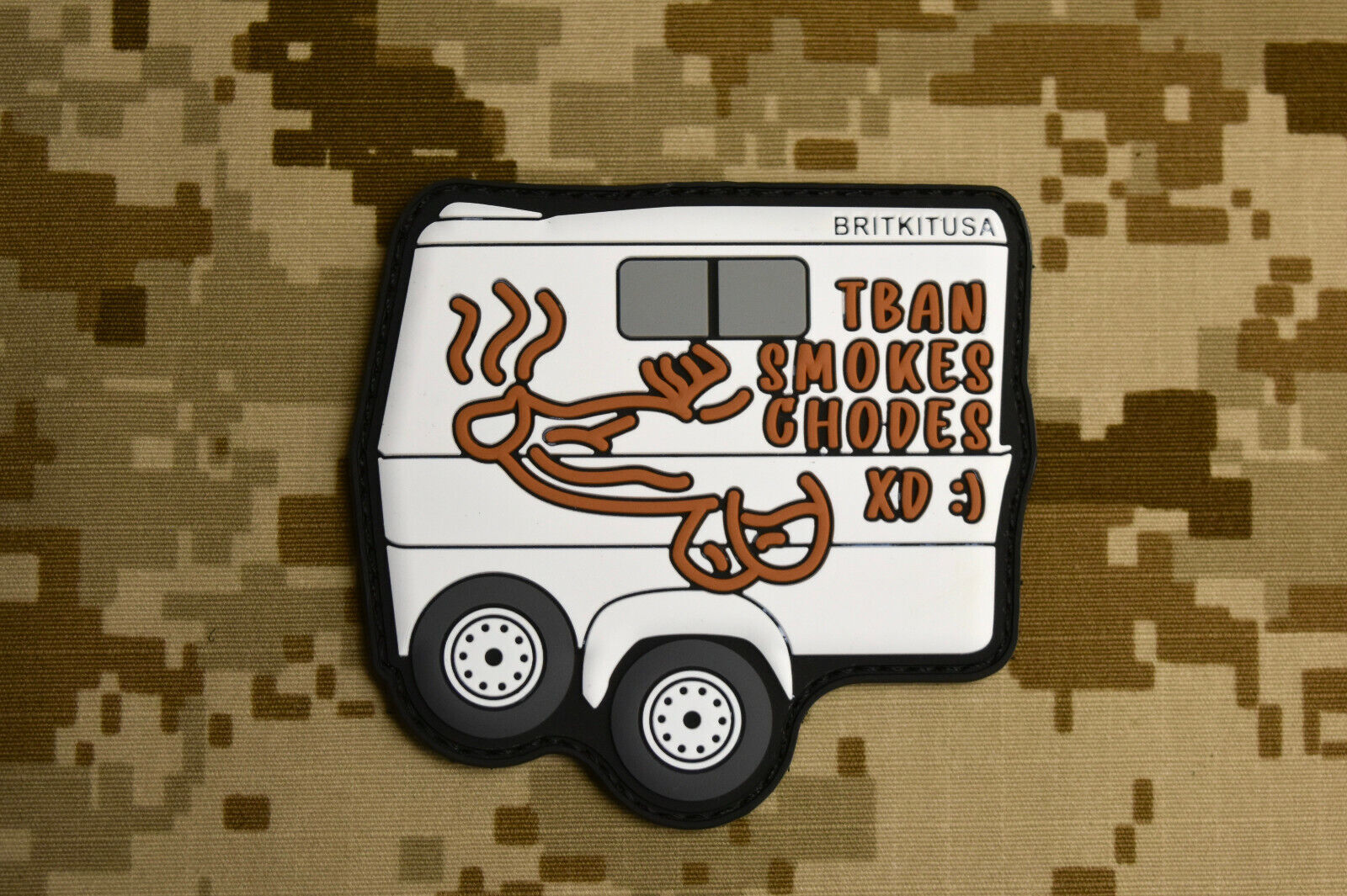 TBAN SMOKES CHODES XD:) 3D PVC Morale Patch USMC Taliban Afghanistan OEF... - $7.66