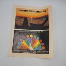 Fairbanks Alaska Tourisme Brochure Revue 1970&#39;s - £32.61 GBP