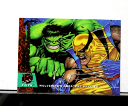 1994 Fleer Ultra X-Men Wolverine Vs. Hulk #140 Classic - £30.93 GBP