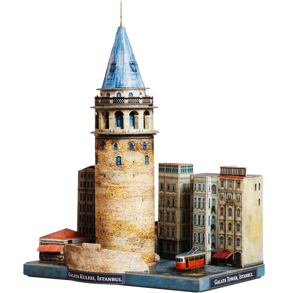 Galata Tower – 3D Cardboard DIY Model Kit of Istanbul Landmark Architecture - $25.99