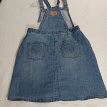 Genuine Levi’s A070-M8L Denim Blue JUMPER DRESS Cotton Girl's L Fits 12-13 Yrs image 15
