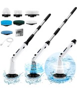 Electric Spin Scrubber With Long Handle, Ipx7 Waterproof Cordless Electric - €34,69 EUR