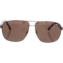 Lacoste Men&#39;s L162S Rectangular Sunglasses, Gold/Brown, 61 mm NEW - £121.97 GBP