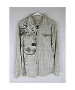 Manchester Esc. Men&#39;s Western Embroidered Pearl Snap Shirt Size Large - $288.06 MXN