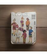 McCalls 4830 Sewing Pattern Shorts Pants Sweat Shirt Bag Hat Girls Boys ... - $220.59 MXN