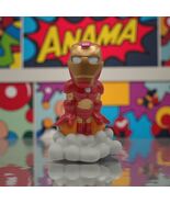 Disney Marvel Iron Man In Suit Takeoff Plastic Squeeze Bath Toy Semihard... - $217.74 MXN