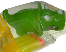 Triceratops Dinosaur Easter Dart Popper Dino 1 set 3 Darts Sealed Pop Toy PVC 3+ - £8.54 GBP