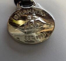 Brahmin gold Replacement medal only  Fob Hangtag Brass Ship Oval - $25.71