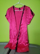 Ambreille Satin Pajama Top Pink Size XL - £13.30 GBP