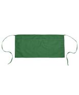 Waitress Waist Apron Commercial Bib Spun Poly Cotton Dark Green 3 Pockets - €8,67 EUR
