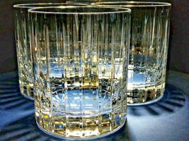 Faberge Atelier Crystal Collection Old Fashion Glasses set of 4 NIB - $845.00