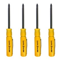 Lutz 2 In 1 Pocket Size Yellow Screwdriver (Pack of 4) - £24.91 GBP