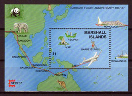 Marshall Islands 142 MNH CAPEX &#39;87 Maps Aviation Wildlife ZAYIX 0424S0009 - £1.99 GBP