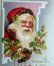 Santa Claus Jolly Old Christmas Postcard Wessler Series 80 Chicago Illinois 1913 - £12.96 GBP