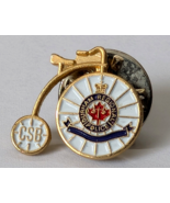 DURHAM REGIONAL POLICE CSB BICYCLE THEMED LAPEL PIN ONTARIO CANADA VINTA... - $21.92 CAD