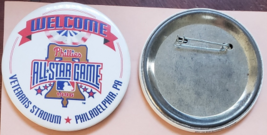 Welcome Phillies Alll Star Game Veterans Stadium Philadelphia 3&quot; Pinback Button - £10.19 GBP