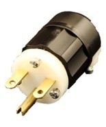 Leviton 5666-C 15 Amp, 250 Volt, Industrial Grade, Angle Plug, Straight ... - $32.01 CAD