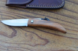 vintage handmade stainless steel folding knife 7572PR - $39.59