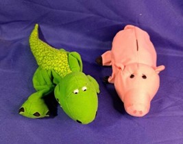 Vintage 1995 Burger King Disney PIXAR Toy Story  Rex and Hamm Plush Hand... - £16.29 GBP