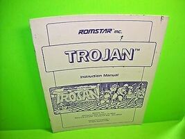 Romstar Trojan Original Video Arcade Game Service Repair Manual - $11.33