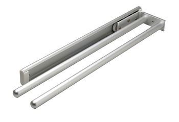 Extendable Pull-Out Towel Rack with 2 Bars Space-Saving Addition to Your... - $48.28