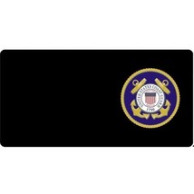 department of coast guard uscg seal logo military license plate made in usa - £23.96 GBP