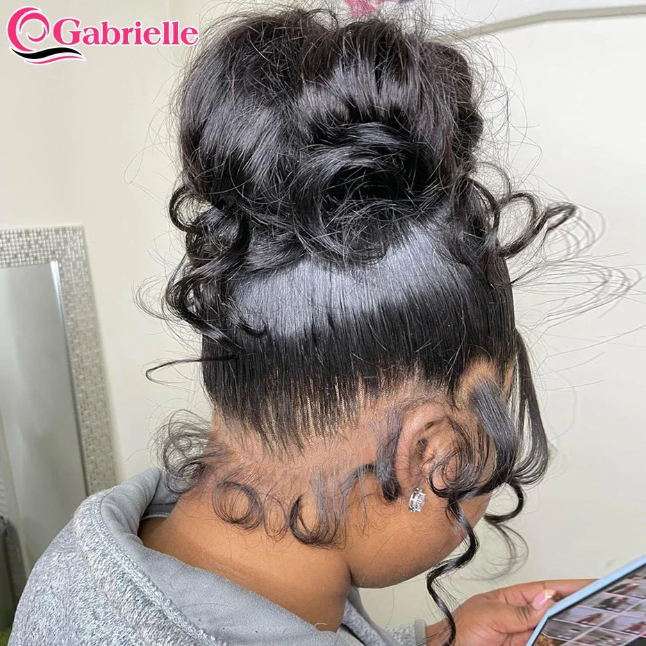 Gabrielle 360 Full Lace Wig High Ponytail Brazilian Body Wave Lace Front... - £68.81 GBP+